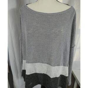 Style Rack Boxy Oversized Cropped Sweater Sheer Knitted Casual Hipster